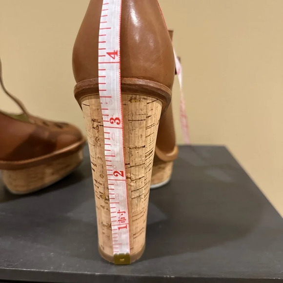 Opening Ceremony 8.5 ( Vero Cuoio) beautiful  wedge platforms rare and excellent - Picture 6 of 10